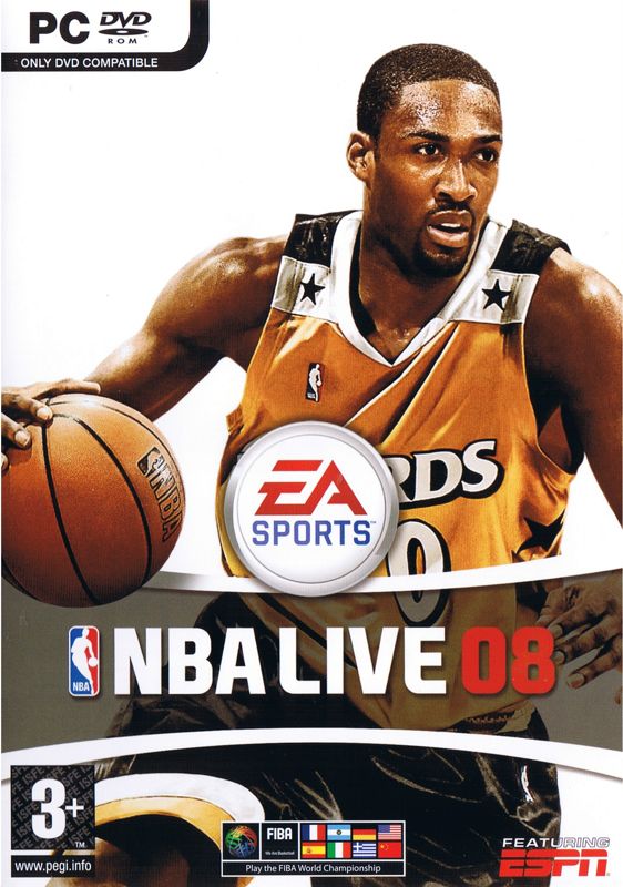 NBA Live 08 box art for Playstation 2